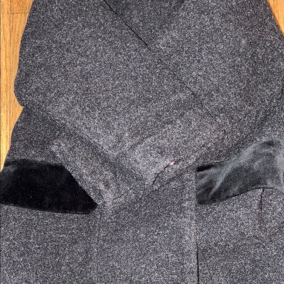 GAP Black and Pink Tailored Pea Coat Mid-Length - Picture 9 of 9